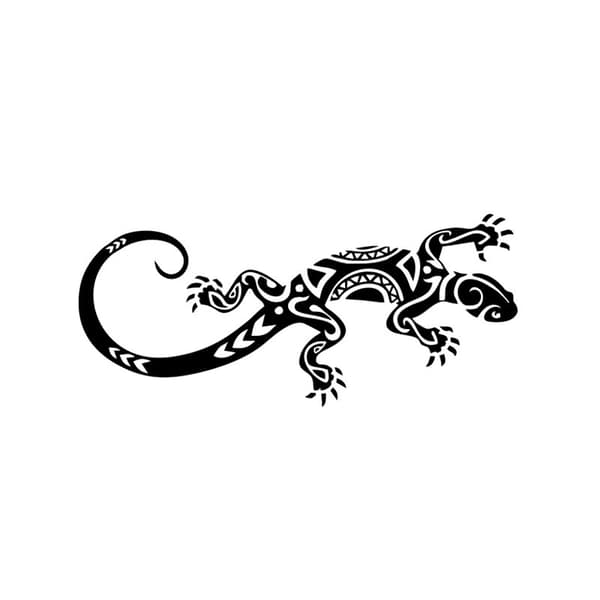 Salamanteri Lisko Logo Tarra - Koko: 17cm - Väri: Musta