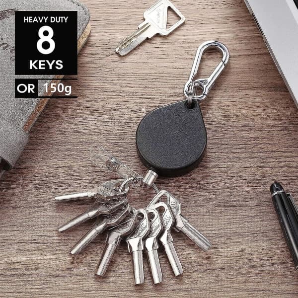 80cm 2st Infällbar Nyckelring Student ID-kort Nyckelring Expanderbar Brickhållare Halsband Bricka