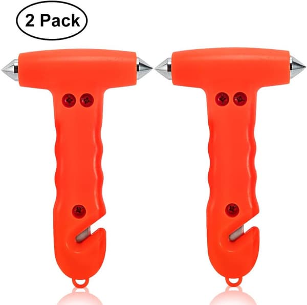 2-pack bil säkerhetshammare, automatisk nödhammare med fönster