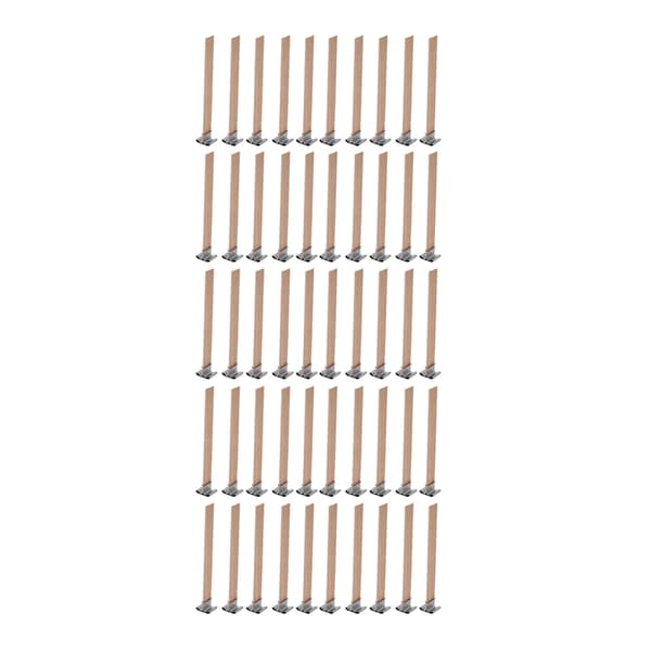 50-pak 9,9 x 1,3 cm Professionelle DIY-lysveger til hjemmebrug til lysfremstilling