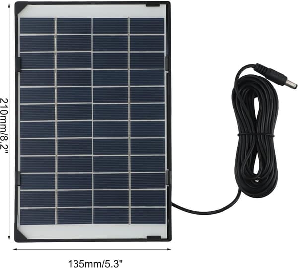 Udendørs kameraer, ventilatorer og have kompakt energi 6W 12V solpanel til belysning bærbar løsning