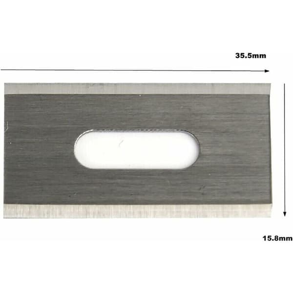 30-pakning med dobbeltsidige rustfrie stålblader for Husqvarna gressklipperblader 36,5x18,5x0,65 mm