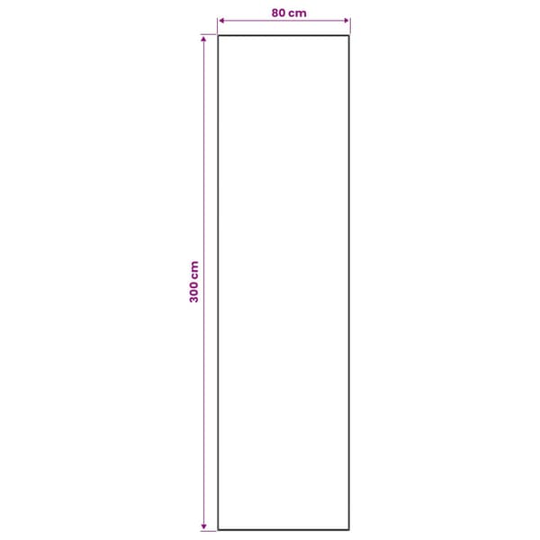 Gulvteppe LESAKA Svart og Gull 80 x 300 cm Diamantvelur