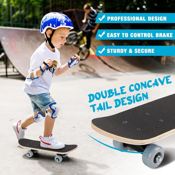 7 stk. Skateboard børnesæt alder 2-5 17 x 5'' size_name Age 2-5 Kids 17 x 5''