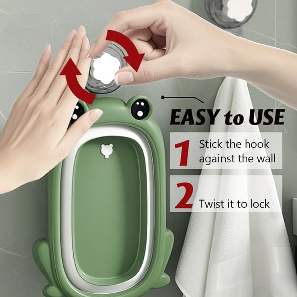 Bathroom Towel Hook, Extra Strong Reusable Suction Cup Hooks for Bathroom, Kitchen, Camping and Car (Clear+White, 11.2*6.2*4.3cm*2)