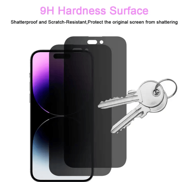 2-pack iPhone 13 Sekretess Skärmskydd i Premium Härdat Glas