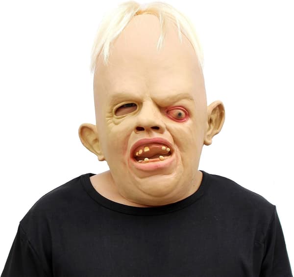 1 stk - Halloween Maske Maskerade Dekorasjon Skjevøyd Monster L