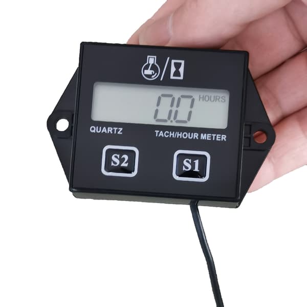 Motorcycle Tachometer Timer Digital Display 2-Stroke 4-Stroke