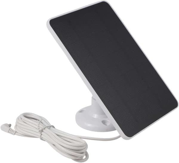 Laddarring och kameror, 3 meter laddning 4W monokristallin solpanel för dörrklocka kabel flexibel installation (vit) vit White