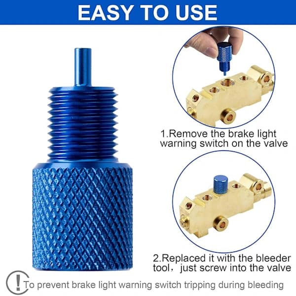 (pow yeah!) 2-pack Proportioning Valve Bleeding Tool, PV2 PV4 Disc/Drum Brake Proportioning Valve Bleeding Tool, for AC Delco 172-1353