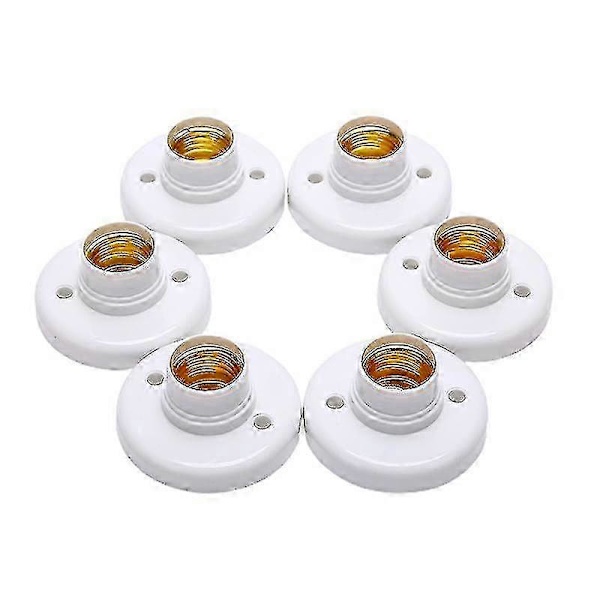 6 pcs E27 Edison Screw Socket Ceiling Lamp Bulb Holder Fixture Base Stand Shytmv-Useful