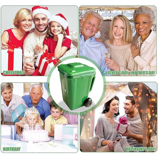 Hjulie Bin Ceramic Mug, Trash Can Cup, Funny Trash Can Mug, Recycling Mug, Trash Can Mug (Green)