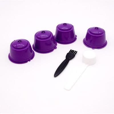 Reusable Nescafé Dolce Gusto Coffee Pods, Filter Pods, Refillable Cups, Spoon, Brush, Filter Baskets