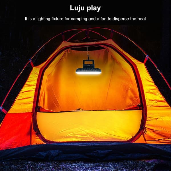 Utendørs Camping Vifte Lys med Krok Vanntett Lampe LED Camping Lykt