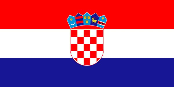 Kroatian lippu 100 Kroatia 100 Croatia