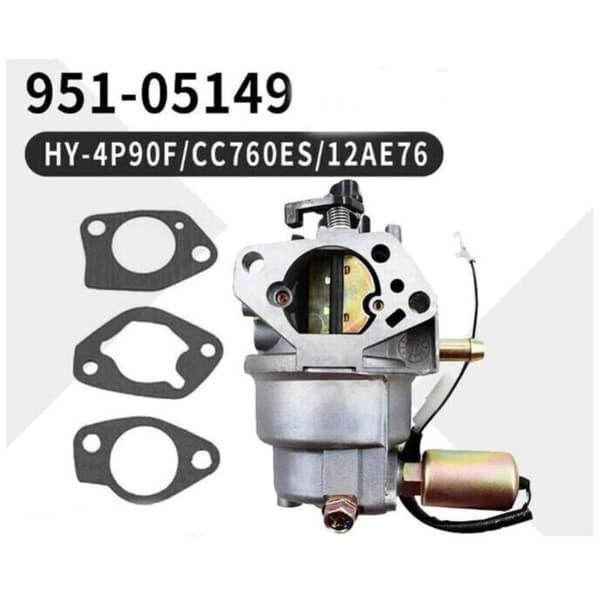 Karburator til MTD 951-05149 HY-4P90F CC760ES 12AE76JU, Karburatorpakning egnet til MTD 951 05149