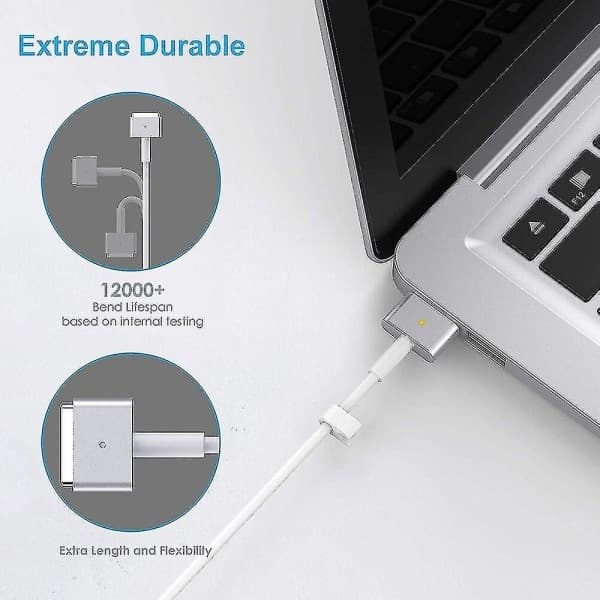 85W MagSafe 2 strømlader for Macbook Pro 13 15 tommer Retina - EU-FF-