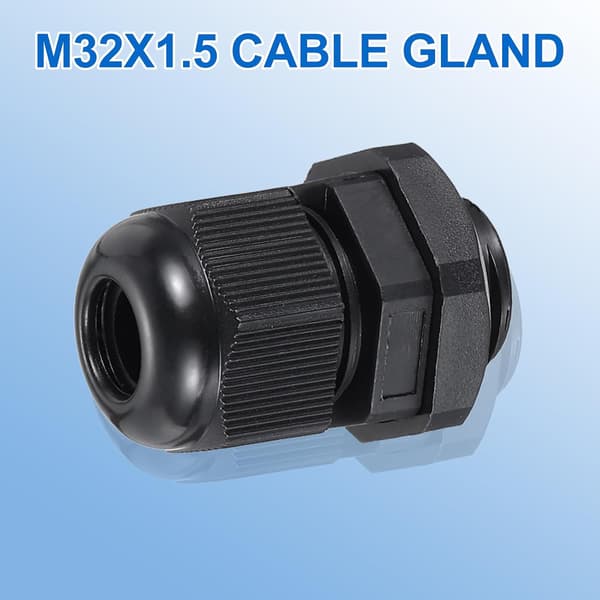 M32 Kabelforskruning, 6-7mm 4 Ledningshuller Nylon Samling, Sort 4 Stk. Sequin Gold 55x0.9 mm