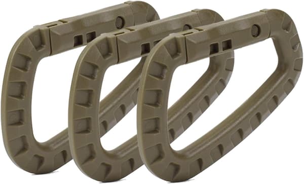 Tactical Carabiner Hooks in Carabiner Loop Shape