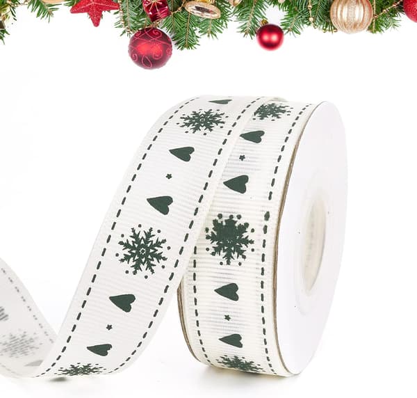 10 meter julebånd, 2 cm bredt God Jul-bånd for