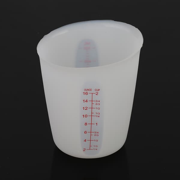 Transparent mjuk silikonmätkopp kompatibel med olika märken (500 ml)