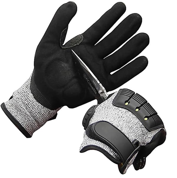 Anti-collision Shockproof Garden Gloves Size L - Cut/Pressure Resistant, for Work