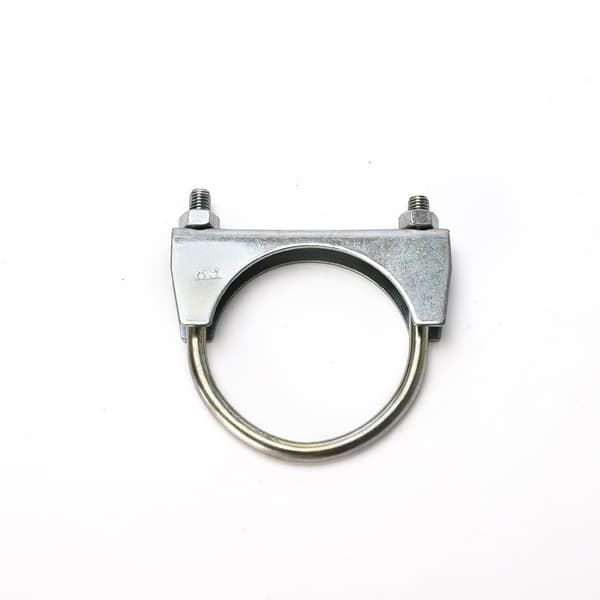 (2 stykker) Rørklemmer til 40 mm diameter rør, U-formede rørklemmer, galvaniserede rørstøtter