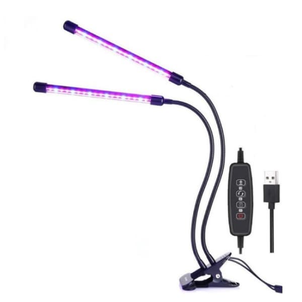 INF Plantelys / plantebelysning med 2 fleksible LED-lysrør