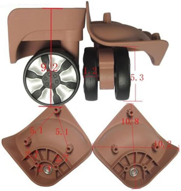 - Spinner resväska (C) C bagagehjulbyte för C