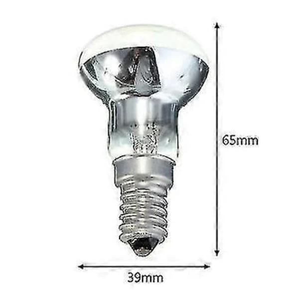 Erstatningslampe Lavalampe E14 R39 30W Spotlight Skruelampe Klar Reflektor Spotlamper Lavalampe 4-pakning