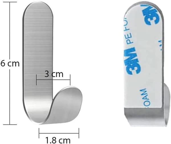 20 stk selvklebende veggkroker, selvklebende kroker,