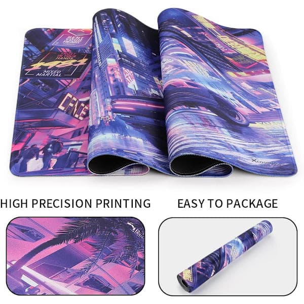 Gaming Musematte, 900 x 400 mm, Personlig Forlenget Anime Musematte, Stor Størrelse Skrivebordsmatte