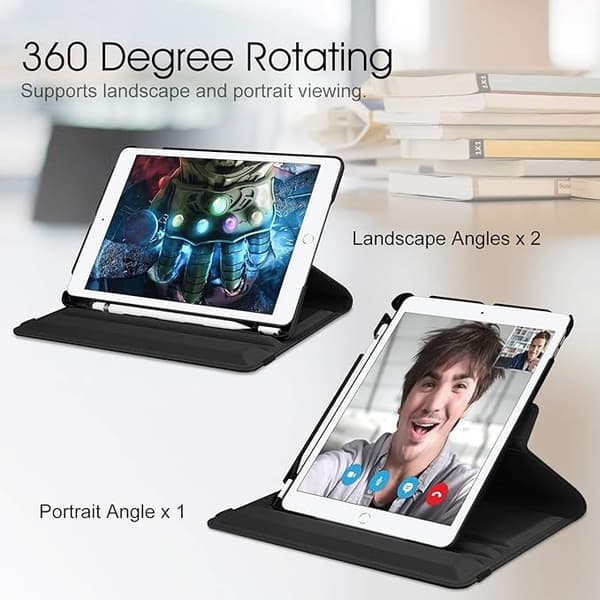Fintie 360 Roterende Etui til iPad 10.2\" (2021/2020/2019) - Auto Vågn/Søvn [JUN]