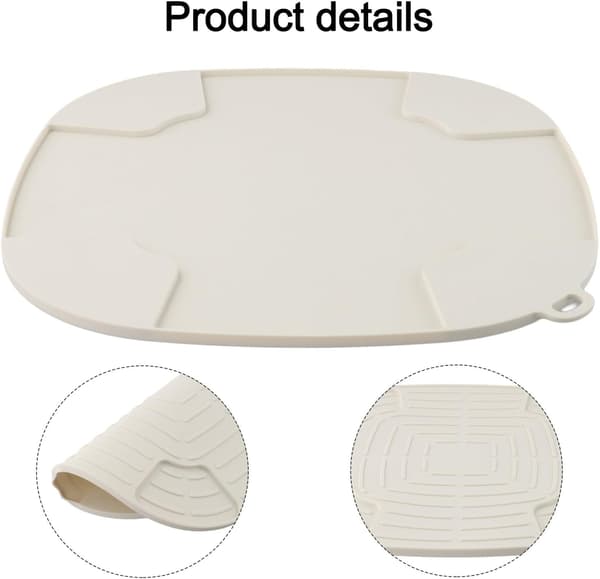 Mat NJ Crispi Airfryer Kjernedesign for å varme og med hul isolasjon (hvit) Hvit White