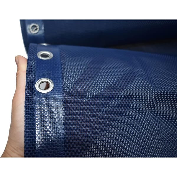 Erstatningsbetræk 160 x 43 cm + erstatningssnore til Zero Gravity-stol / liggestol / havestol - Reparationssæt - Blå