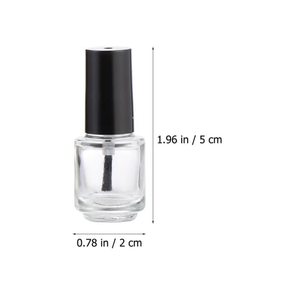 25 stk. tomme neglelakbeholdere 5 ml glassæt