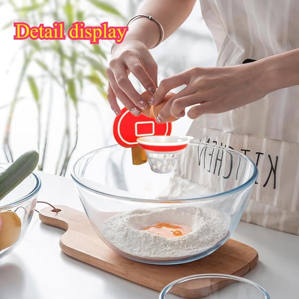Basketball-Themed Egg Separator — A Silicone Yolk Separator: An Indispensable Kitchen Gadget for Separating Egg Whites (3-Pack)