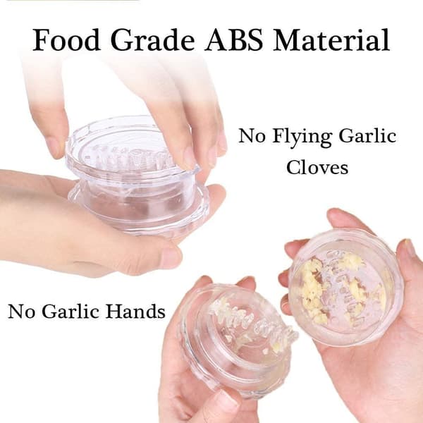Garlic Twister Garlic Chopper Garlic Press Transparent Transparent one size