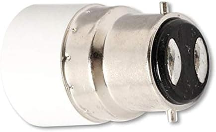 5-pakning B22 til E14 lyspære-adapter B22 sokkelomformer til standard E14 adapter lampeholder