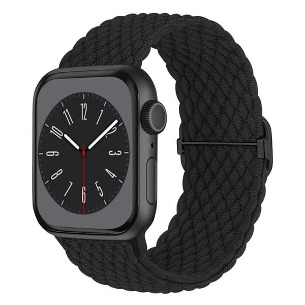 5-pack flätade Solo Loop-armband kompatibla med Apple Watch 38mm 40mm 41mm-FA-