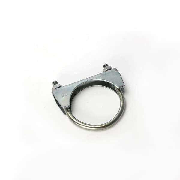 (2 stykker) Rørklemmer til 40 mm diameter rør, U-formede rørklemmer, galvaniserede rørstøtter
