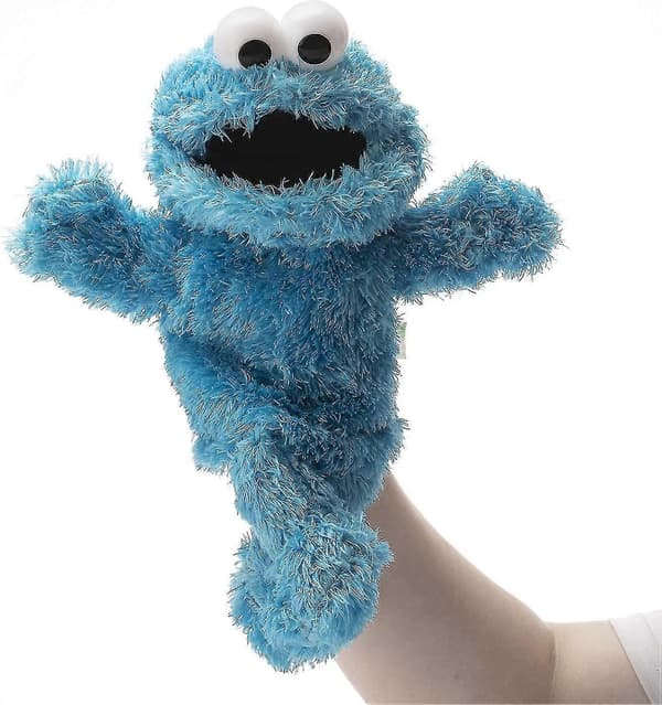 Fylld Sesame Street Cookie Monster-docka, Blå Monsterleksak