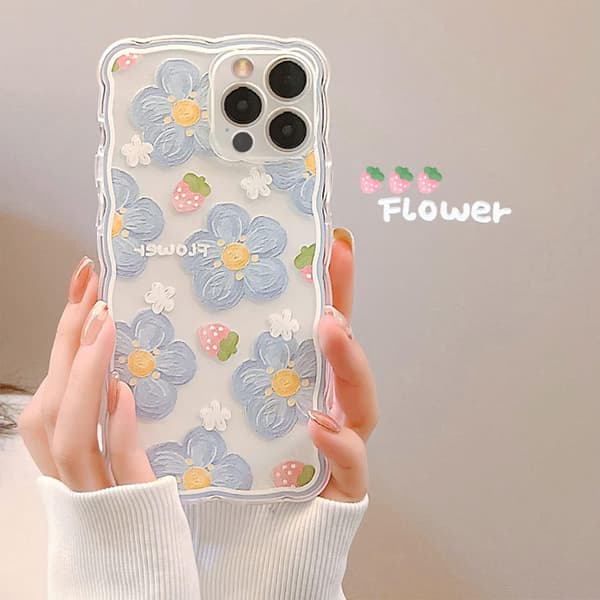 Kompatibel med iPhone 13 Pro Max Deksel 6,7 tommer med Blomstrete Søt_xx