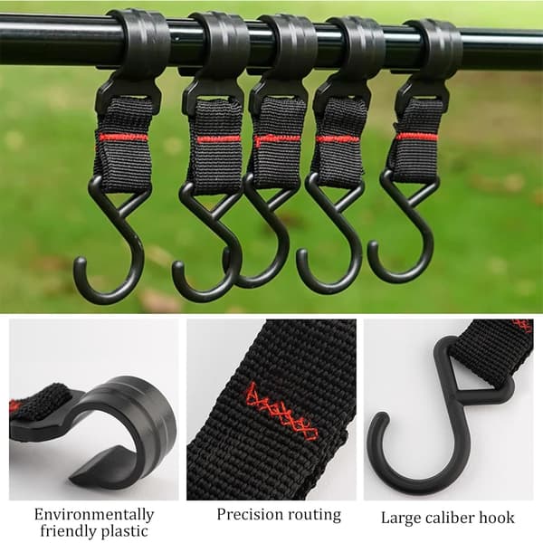 5 st Utomhushängande Krok Camping Multifunktionell Remhängare