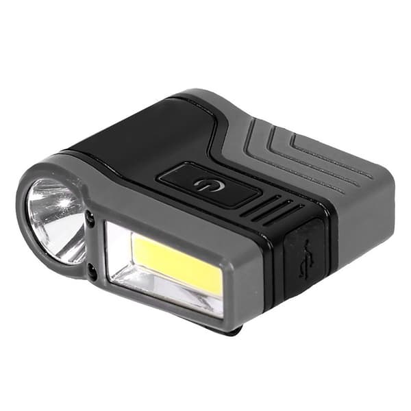 Induktio-COB-hattulamppu LED-valolla, otsalamppu ulkokalastukseen, vedenpitävä hattulamppu, musta