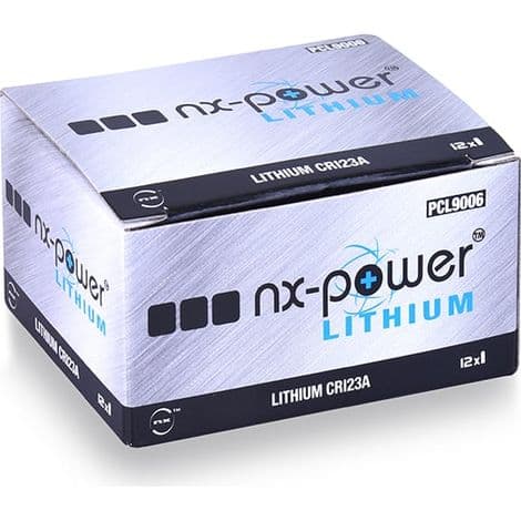 CR123 3V 1.6Ah Lithium Battery - Lithium Manganese Dioxide Technology - Compatible with Orisec W-IR-200 and other models - Enix Energies