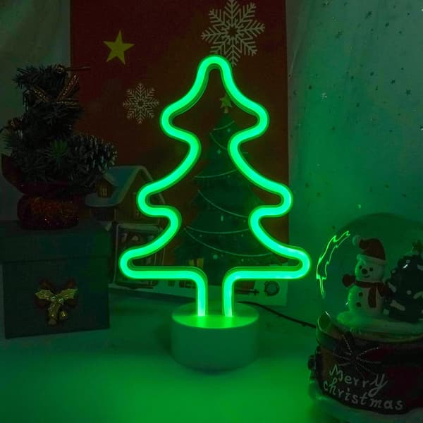 Juletræ Neonlys LED Neonlys Juledekoration USB