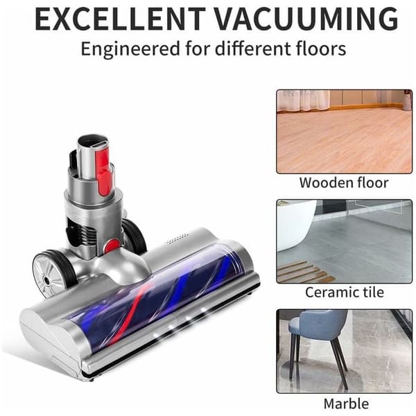 Børste kompatibel med Dyson V7 V8 V10 V11 V15, Direct Drive Turbobørstehode
