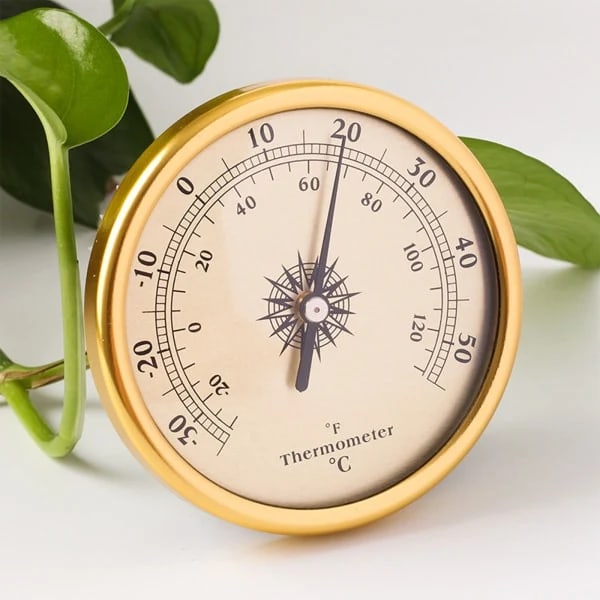 Väggmonterad Termometer Hygrometer Barometer Inomhus Hushållstermometer för Hem Vägg Rum Inkubator för Tank Silver - 2