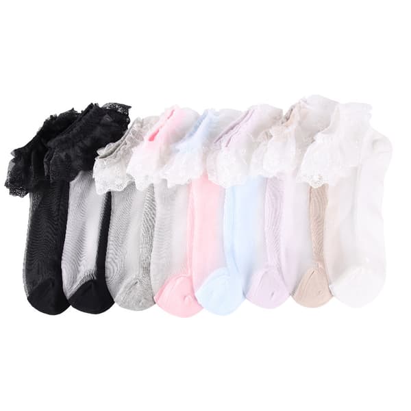 Dam vår/sommar Crystal Silk Strumpor 5-par Multicolor1 Multicolor1 Multicolor1
